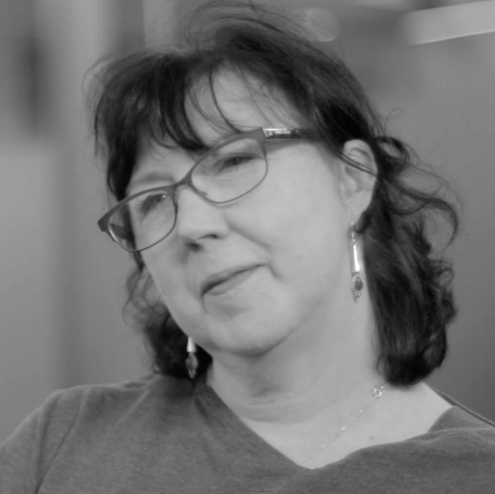 A black and white picture of Professor Lesley McAra