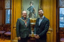 Ahsan Ridha Hassan and Lord Provost Frank Ross
