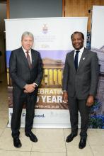 Professor Peter Mathieson, Principal of the University of St Andrews and Professor Zeblon Vilakazi, Vice-Chancellor of the University of the Witwatersrand