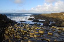 Giant’s Causeway, Northern Ireland. Hexagonal basalts. 