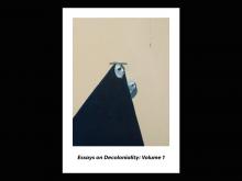 Cover of new book titled "Essays on Decoloniality: Volume 1"