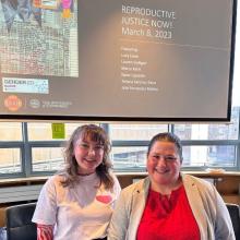 Marcy Karin & Lauren Galligan: International Women's Day "Reproductive Justice Now!" 8 March 2023