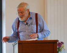 Michael Longley at the Corrymeela Peace Center in Ballycastle, Northern Ireland, in July 2012.