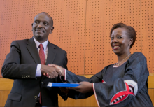 Richard Sezibera and Louise Mushikiwabo