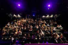 An audience at the Traverse Theatre