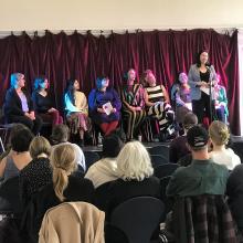 Menstrual Justice event: Monica Lennon MSP speaks on a stage
