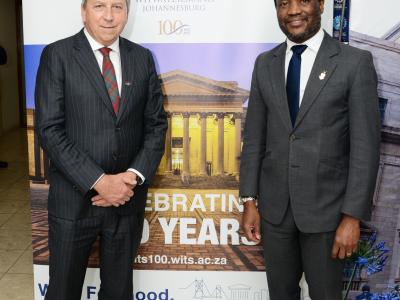 Professor Peter Mathieson, Principal of the University of St Andrews and Professor Zeblon Vilakazi, Vice-Chancellor of the University of the Witwatersrand Professor Peter Mathieson, Principal of the University of St Andrews and Professor Zeblon Vilakazi, Vice-Chancellor of the University of the Witwatersrand