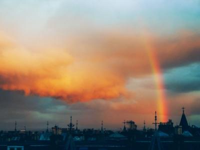 Image by Shivani Shenoy Image by Shivani Shenoy: rainbow over Edinburgh skyline