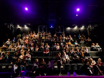 An audience at the Traverse Theatre An audience at the Traverse Theatre