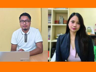 Dustin Lalkulhpuia and Elsie Albis