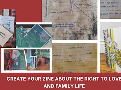 Zine workshop - collage of zines