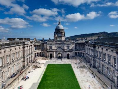 Image © Neale Smith, The University's Old College Quad after refurbishment Old College Quad