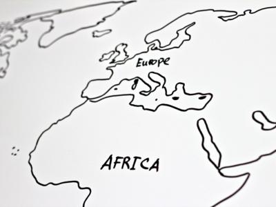 Map of Africa and Europe Map of Africa and Europe