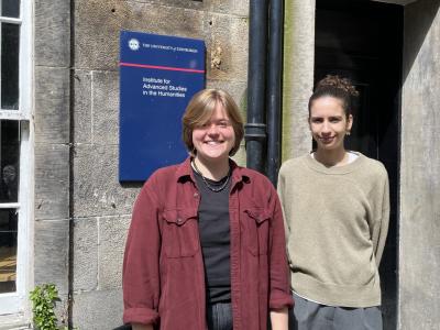 Ash Scholz and Mouna Chatt standing in front of IASH