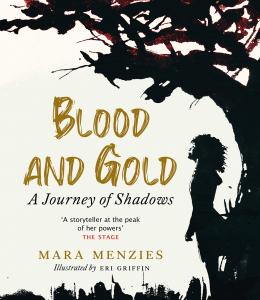 "Blood and Gold" book cover by Mara Menzies