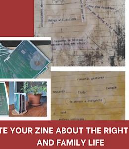 Zine workshop - collage of zines