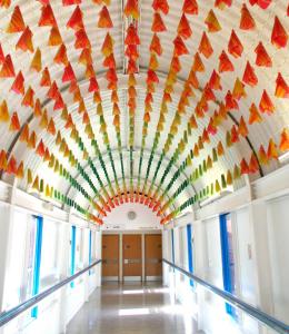 Corridor. Mental Health Unit. NHS Trust, UK. Hedley Finn, The King's Fund, Wellcome Collection.